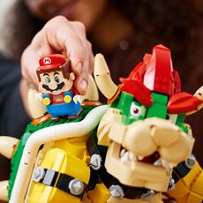 Lego Super Mario Bowser figur som kan brukes med startbane