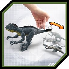 Jurassic World dinosaur-figur med halepisk-angrep