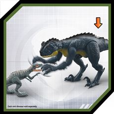 Jurassic World dinosaurfigur som angriper med klørne