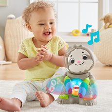 Interaktiv babyleke fra Fisher-Price med lys og lyd får barnet til å danse og klappe