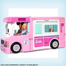 Barbie Dream Camper bobil som brettes ut og pakkes lett sammen