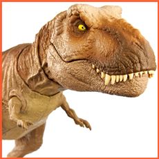 Realistisk T-rex figur som kan bite mindre dinosaur-figurer