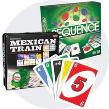 Kortspill, småspill, spill til turen, reisespill, familiespill, hjernetrim, actionspill, byttekort