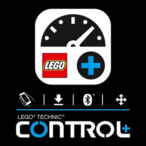 presis styring via LEGO TECHNIC CONTROL+ app